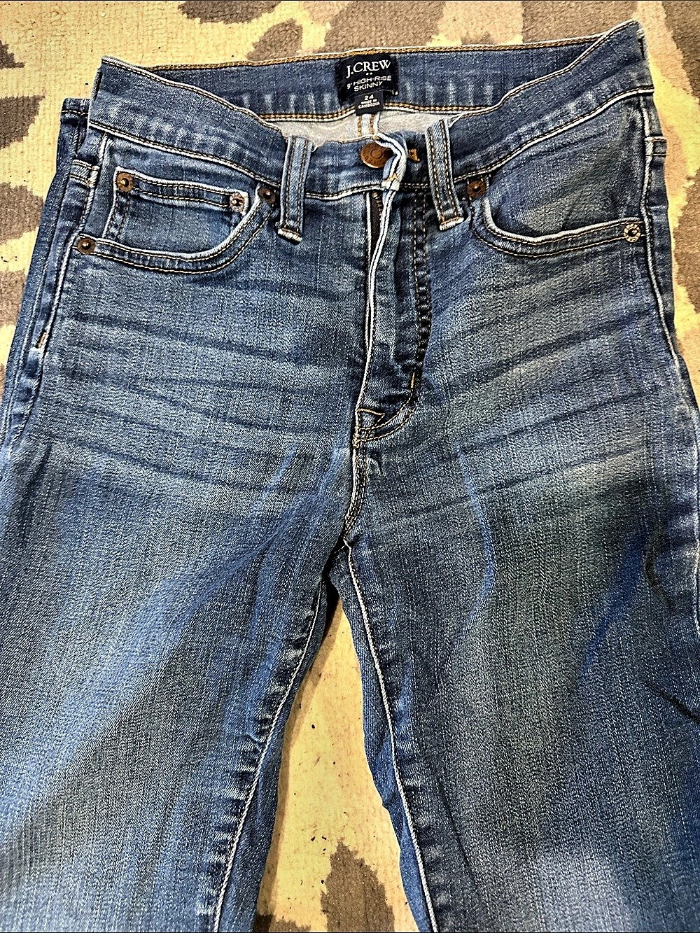 J.Crew 9" High-Rise Skinny Jean 9" Jeans in Blue Waist 24